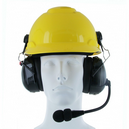 The XLT HS500HM headset is made for safety helmets and hard hats