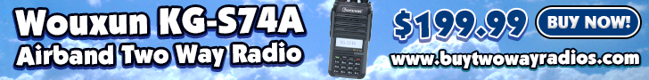 Wouxun KG-S74A Compact Waterproof VHF Aviation Radio with USB-C Charging!