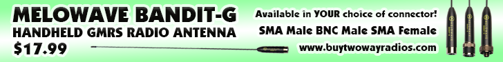 Melowave Bandit-G GMRS Handheld Radio Antenna!
