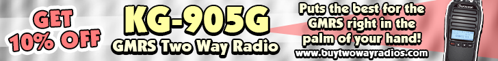 10% OFF the Wouxun KG-905G GMRS Two Way Radio!